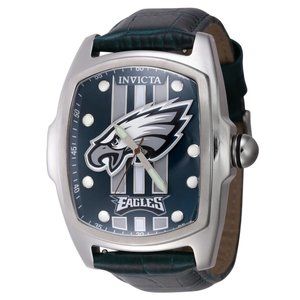 Invicta NFL Philadelphia Eagles  Men's 47mm Watch Green w/ 2 bonus team color